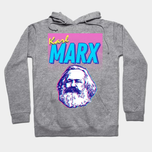 Karl Marx 3D Graphic Design 90s Style Hipster Statement Tee Hoodie by DankFutura